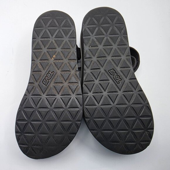 Teva Flatform Universal Mesh Print Womens Size 6 Black Platform Sandals - Picture 8 of 13